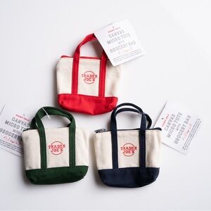 Trader Joe's Canvas Micro Tote with Grocery Bag Set
